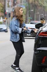 LILY COLLINS Out and About in Los Angeles 10/13/2018