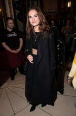LILY JAMES at Company Press Night in London 10/17/2018