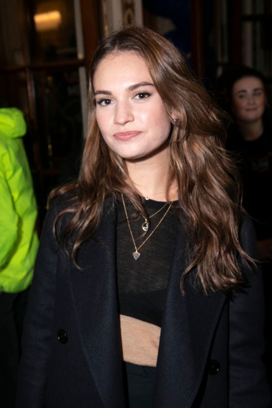 LILY JAMES at Company Press Night in London 10/17/2018