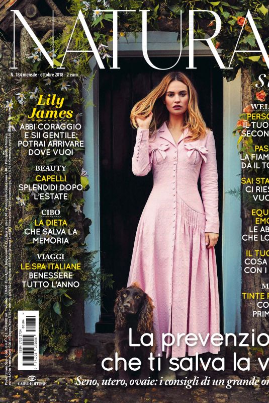 LILY JAMES in Natural Style Magazine, October 2018 Issue