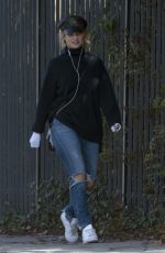LILY JAMES in Ripped Jeans Out Shopping in London 10/05/2018