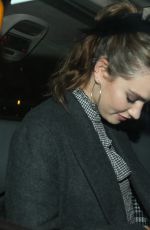 LILY JAMES Leaves 34 Mayfair Restaurant in London 10/27/2018