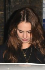 LILY JAMES Leaves Chiltern Firehouse in London 10/17/2018