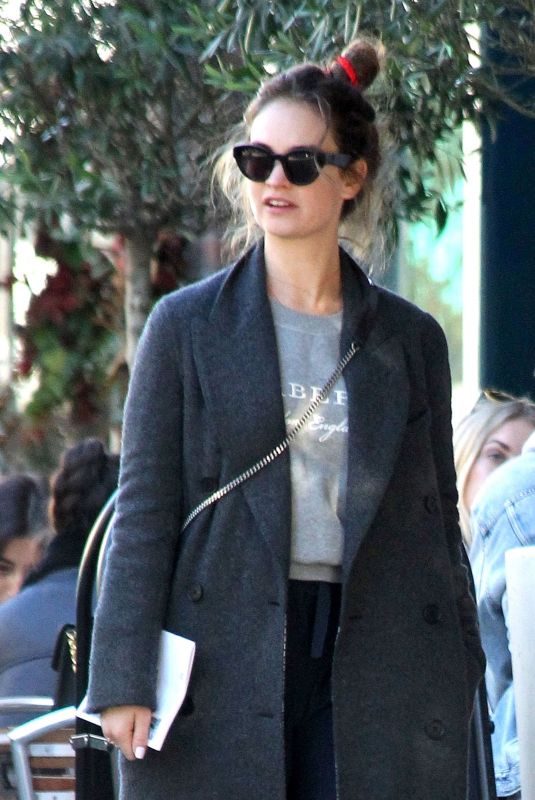 LILY JAMES Out Shopping in London 10/22/2018