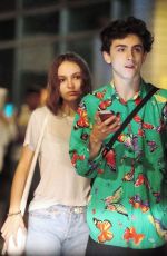 LILY-ROSE DEPP and Timothee Chalamet  Out in New York 10/20/2018
