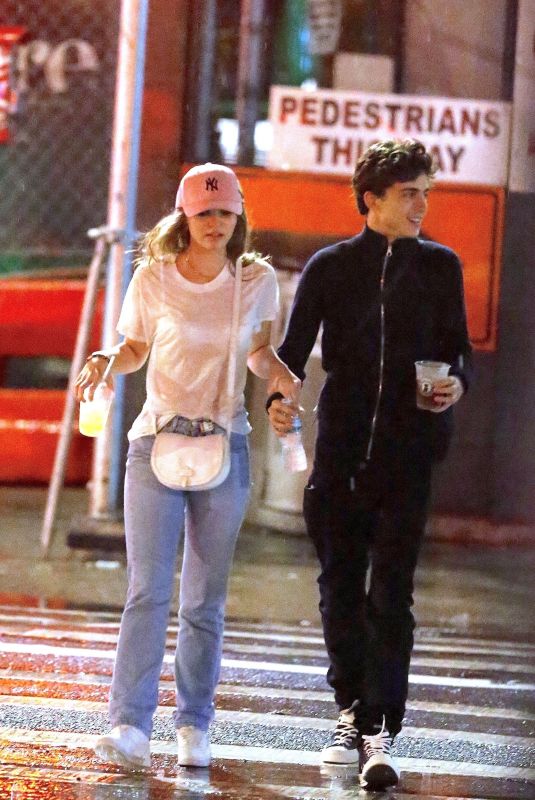 LILY-ROSE DEPP and Timothee Chalamet  Out in New York 10/20/2018