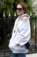 LINDSAY LOHAN Out and About in Paris 10/01/2018
