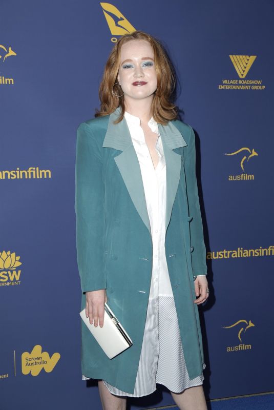 LIV HEWSON at Australians in Film Awards in Los Angeles 10/24/2018