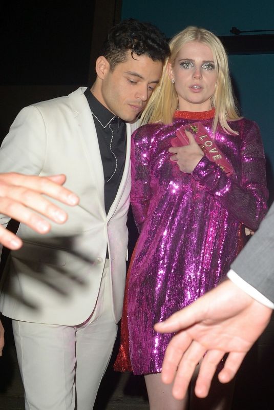 LUCY BOYNTON and Remi Malik Night Out in Notting Hill 10/24/2018
