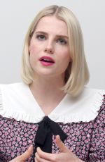LUCY BOYNTON at Bohemian Rhapsody Press Conference in Beverly Hills 10/08/2018