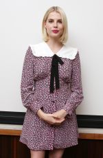 LUCY BOYNTON at Bohemian Rhapsody Press Conference in Beverly Hills 10/08/2018