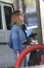 LUCY HALE at a Gas Station in Los Angeles 10/11/2018