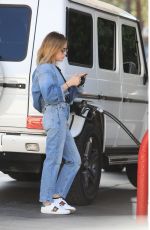 LUCY HALE at a Gas Station in Los Angeles 10/11/2018