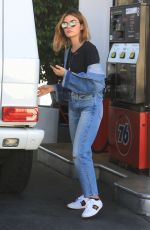 LUCY HALE at a Gas Station in Los Angeles 10/11/2018