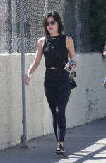 LUCY HALE Heading to a Gym in Los Angeles 10/01/2018