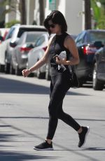 LUCY HALE Heading to a Gym in Los Angeles 10/01/2018