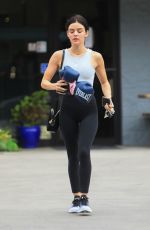 LUCY HALE Heading to a Gym in Los Angeles 10/03/2018