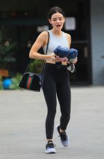 LUCY HALE Heading to a Gym in Los Angeles 10/03/2018