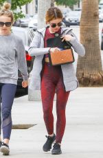 LUCY HALE in Tights Out and About in Los Angeles 10/13/2018