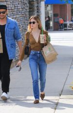 LUCY HALE Leaves Kreation Organic Juicery in Los Angeles 10/10/2018