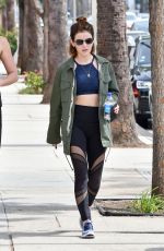 LUCY HALE Out and About in Los Angeles 10/06/2018