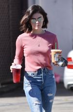 LUCY HALE Out and About in Studio City 10/04/2018