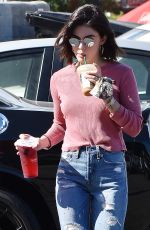 LUCY HALE Out and About in Studio City 10/04/2018