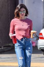 LUCY HALE Out and About in Studio City 10/04/2018