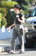 LUCY HALE Out for a Coffee in Los Angeles 10/08/2018