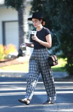 LUCY HALE Out for a Coffee in Los Angeles 10/08/2018