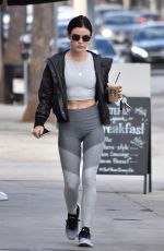 LUCY HALE Out for Coffee in Studio City 10/03/2018