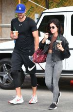 LUCY HALE Out in Los Angeles 10/02/2018