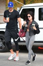 LUCY HALE Out in Los Angeles 10/02/2018