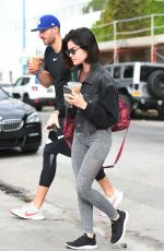 LUCY HALE Out in Los Angeles 10/02/2018