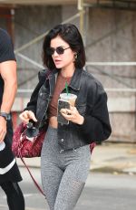 LUCY HALE Out in Los Angeles 10/02/2018