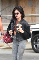 LUCY HALE Out in Los Angeles 10/02/2018