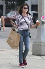 LUCY HALE Out Shopping in Los Angeles 09/30/2018