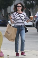 LUCY HALE Out Shopping in Los Angeles 09/30/2018