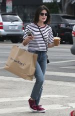 LUCY HALE Out Shopping in Los Angeles 09/30/2018