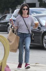 LUCY HALE Out Shopping in Los Angeles 09/30/2018