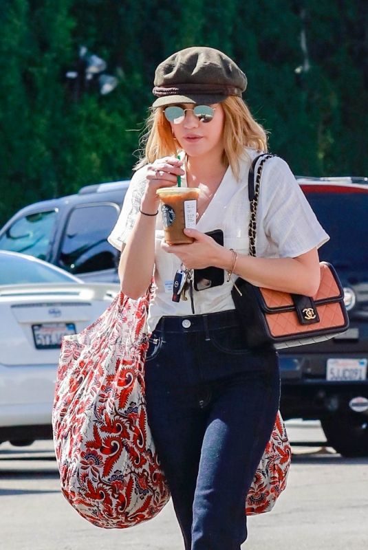 LUCY HALE Out Shopping in Studio City 10/12/2018