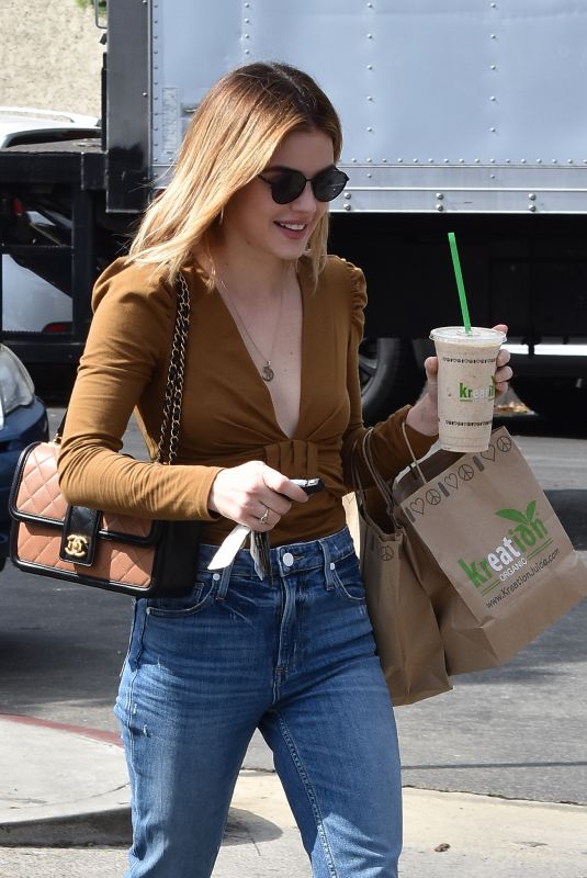 LUCY HALE Out to Lunch in Los Angeles 10/10/2018