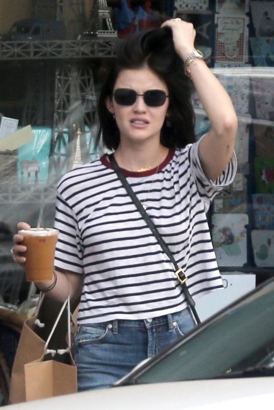 LUCY HALE Out with Friends in Los Angeles 09/30/2018