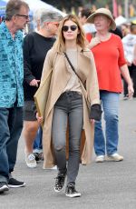LUCY HALE Shopping at Flea Market in Pasadena 10/14/2018