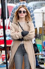 LUCY HALE Shopping at Flea Market in Pasadena 10/14/2018