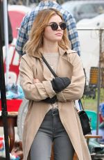 LUCY HALE Shopping at Flea Market in Pasadena 10/14/2018