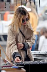 LUCY HALE Shopping at Flea Market in Pasadena 10/14/2018