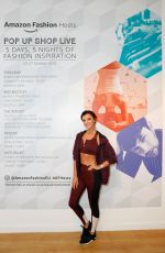 LUCY MECKLENBURGH at Amazon Fashion Pop up Shop Live Yoga in London 10/25/2018