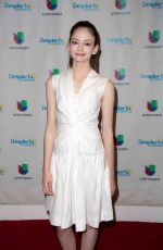 MACKENZIE FOY on the Set of Despierta America in Miami 10/26/2018