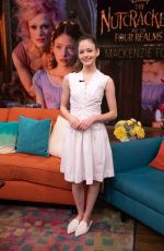 MACKENZIE FOY on the Set of Despierta America in Miami 10/26/2018